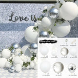 Cifeeo Balloon Garland Green Baby Shower Wedding Birthday Hen Party Decoration Bridal Shower Green White Chrome Gold Ballon 137Pcs/Set