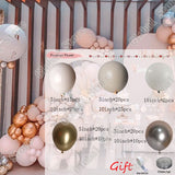 Christmas Gift 142Pcs Gold Silvery Double Cream Grey Birthday Decoration Ballons Party Decoration Wedding Decoration Birthday Party Decorations