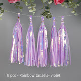 Back to college decoration   Cifeeo  Wedding Decoration Iridescent Paper Tassel Garland For Mermaid Baptism Birthday Baby Shower Decorations Unicorn Party