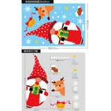 Christmas Gift Christmas Sticker Santa Claus Xmas Elk Snowflake Faceless Doll Window Stickers Merry Christmas Feliz Navidad Decor For Home 2022