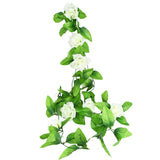 Christmas Gift Artificial Green Eucalyptus Willow Leaves Garland Vine Wedding Greenery Home Birthday Party Table Wall Green Leaves Decoration