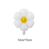 Cifeeo  White Daisy Flower Balloon Baby Shower White Number Birthday Photo Props Egg Flower Ballon Wedding Valentine's Day Decoration