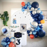 Cifeeo 89Pcs Outer Space Party Astronaut Balloons Rocket Latex Balloons Galaxy Theme Party Boy Kids Birthday Party Decor Helium Globals