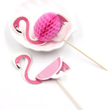 20PCS Flamingo Cupcake Toppers DIY Cakes Topper Picks Pinapple Topper Wedding/Birthday Party Decoration Baby Shower Supplies