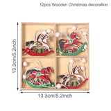 Christmas Gift Wooden Christmas Pendant Merry Christmas Decor for Home 2021 Navidad Ornaments Christmas Tree Decor Xmas Gifts New Year 2022