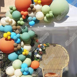 Christmas Gift 91Pcs Yellow Bean Green Blue Caffee Latex Balloons Birthday Decoration Party Party Supplies Decoration Latex Balloons Other