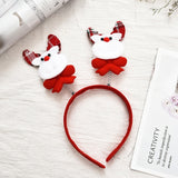 Christmas Gift Red Christmas Hair Band Cartoon Santa Claus Snowman Antlers Headband Merry Christmas Decor Adult Kids Naviidad Gifts Noel Toys