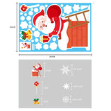 Christmas Gift Christmas Sticker Santa Claus Xmas Elk Snowflake Faceless Doll Window Stickers Merry Christmas Feliz Navidad Decor For Home 2022