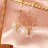 Alloy Necklace Color Acrylic Butterfly jewelry Sweet Clavicle Chain Necklace Birthday Party line Chain necklaces pendants