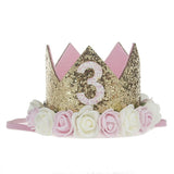 Baby Shower 1 Year Birthday Party Decoration Kid Princess Crown 1st Birthday Party First Birthday Boy Girl birthday party Decor