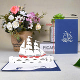 Happy Fathers Day Card 3D Pop-Up Birthday Cards for Dad Handmade Gift Greeting Card with Envelope