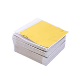 100pcs Imitation Gold Silver Foil Paper Leaf Sheet Gilding DIY Art Craft Paper Birthday Party Wedding Cake Dessert Decorations
