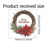 Christmas Gift Christmas Santa Claus Wreath Door Sticker Window Stickers Wall Oranments Merry Christmas Decor For Home Happy New Year 2022