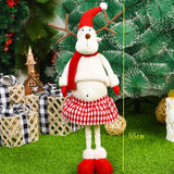 Christmas Gift 2022 Elk Santa Claus Snowman Christmas Dolls Christmas Decorations for Home Standing Toy Birthday Party Gift Kids