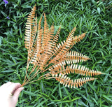 Christmas Gift 50CM 70CM Artificial Golden Palm Leaves Christmas Wreath Material Fake Plants Branch Flower Arrangement Home Decor Accessories