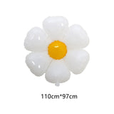 Cifeeo  White Daisy Flower Balloon Baby Shower White Number Birthday Photo Props Egg Flower Ballon Wedding Valentine's Day Decoration