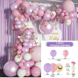 Christmas Gift Pink Balloon Garland Arch Kit Chrome Gold Latex Ballon Birthday Party Decor Kids Wedding Birthday Ballon Baby Shower Girl Decor