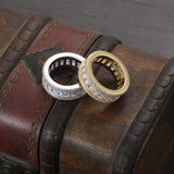 Back To School Cifeeo   Hip Hop Zircon Brass CZ  Ring Iced Out Men And Women Rings