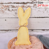 Cifeeo  Stuffed Rabbit Doll Easter Decoration For Home Cloth Art Bunny Ornaments Happy Easter Party Supplies Kids Gift