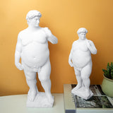 2021 Creative Fat David Portrait Sculpture Resin Craft Decoration Human body Statue Home Desktop Ornaments Garden Art Decoration