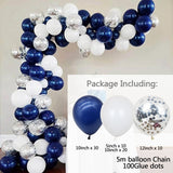 1Set White Gold Balloon Garland Arch Kit Wedding Latex Balloon Kid's Adult Birthday Party Decoration Baby Shower Globos Supplies