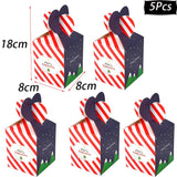 Christmas paper Kids Candy Box Bag Navidad  New year christmas home decoration Natal gift bags Kerst Noel Treats packing box