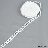 5 Yards White Lace Milk Silk Water Soluble Embroidery Lace Ribbon Trim Fabric For Sewing Apparel Accessories Handmade DIY Crafts