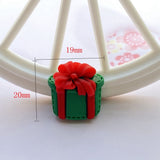 12Pcs New Cute Christmas Series Flat Back Cabochon Scrapbooking Hair Bow Center Embellishments DIY Accessories F85