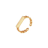 New Irregular Croissants Rings Chunky Circle Heart Geometric Rings for Women Gold Color Crystal Butterfly Rings Fashion Jewelry