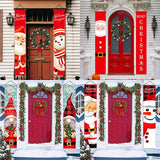 Merry Christmas Porch Sign Decorative Door Banner Outdoor Christmas Decorations for Home Ornaments Xmas Navidad 2021 New Year