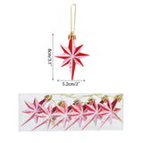 Christmas Tree Decoration Glitter Special-shaped Star Hanging Pendant Xmas Ball Ornament Props New Year 2022 Party Home Decor