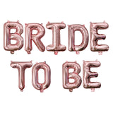 Christmas Gift Wedding Decorations Rose Gold Bride To Be Letter Foil Ballon Bride Veil Sash Headband Bridal Shower Bachelorette Party Supplies