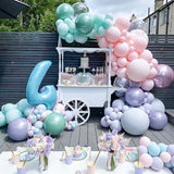 Christmas Gift 145pcs Balloons Pack Balloon Garland Arch Kit Macaron Blue Pink latex balloons For Baby Shower Birthday Wedding Party Backdrop