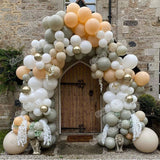 Cifeeo 1Set  Balloon  Decorations Balloon Garland Gold White Latex Balloon First Choice for Choose Yourself  Available Frozen