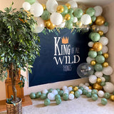119Pcs Vintage Green White Gold Latex Balloon Garland Arch Kit for Kids Jungle Birthday Party Baby Shower Wedding Decorations