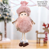 PATIMATE Christmas Angel Plush Doll Pendant Christmas Tree Ornament Christmas Decoration for Home Xmas Gifts Noel Navidad
