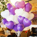 20/50pcs Pink White Purple Love Heart Shaped Latex Balloons Wedding Valentine's Day Birthday Party Decoration Ballons Air Globos