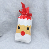 Christmas Gift 3/10Pcs Santa Gift Bag Candy Bag Snowflake Crisp Drawstring Bag Merry Christmas Decorations for Home New Year  Noel Presents