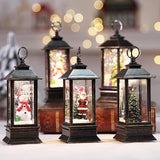 Christmas Gift Christmas Gift LED Night Light Glow Cute Portable Small Oil Lamp Holiday Decoration Desktop Ornaments Wind Lantern 2022 New Year