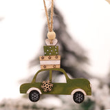 1/3PCs Christmas Pendant Wooden Painted Colorful Car Xmas Tree Drop Ornaments Decorations for Home Kids Toys Gift Xmas New Year