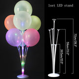 Cifeeo 1Set 7/10 Tubes Balloon Stand Holder Column Balloons Arch Stick Happy Birthday Ballon Kids Baby Shower Wedding Party Decoration