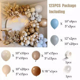 178Pcs/set Coffee Skin Color Balloons Brown Coffee Skin Balloon Arch Garland for Wedding Birthday Party Decor Supplies Baby Show