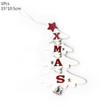 Christmas Gift Wooden Christmas Decoration for Home Christmas Tree Pendant Christmas Wood Ornaments Navidad New Year 2023