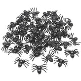 Christmas Gift 50pcs Horror Black Spider Haunted House Spider Web Bar Party Decoration Supplies Simulation Tricky Toy Kids Halloween Decoration