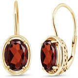 Cifeeo  Luxury Female Small Oval Earrings  Clip Earrings For Women Red  Earrings