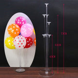 7 Tubes Balloons Stand Balloon Holder Column Confetti Balloon Baby Shower Kids Birthday Party Wedding Decoration Supplies