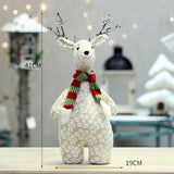 Cifeeo Elk Christmas Dolls Christmas Decorations for Home Retractable Standing Toy Birthday Party Gift Kids Santa Cluas Snowman