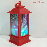 Christmas Gift Christmas Wind Lantern Led Electronic Candle Light Santa Snowman Merry Chrismas Decor For Home Xmas Tree Decor Noel Kids Gifts