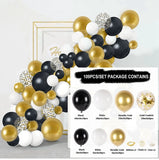 Cifeeo Black Gold Balloon Garland Arch Kit Confetti Latex Balloon 30th 40th 50th Birthday Party Balloons Decorations Adults Baby Shower