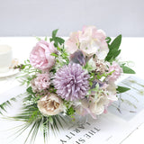 A Bunch of Beautiful Artificial Peony Roses Silk Flowers DIY Home Garden Party Wedding Decoration Home Decore  Living Room